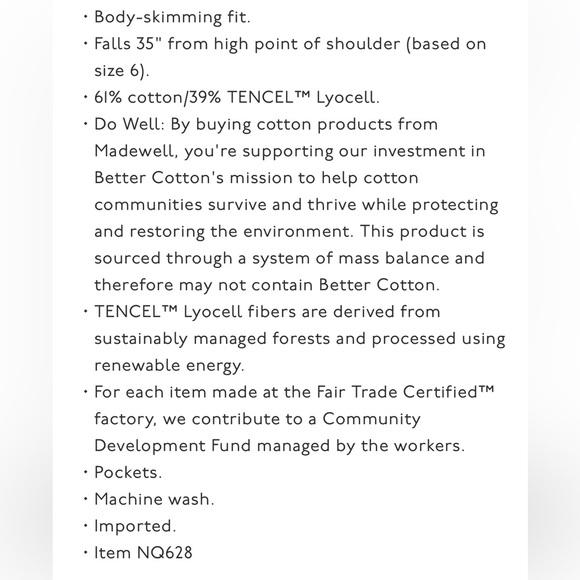 Madewell Denim Darted Mini Dress in Pixie Wash - Picture 8 of 8